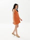Платье А-силуэта оранжевого цвета | 6299696 | фото 3