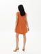 Платье А-силуэта оранжевого цвета | 6299696 | фото 4