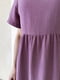 Платье А-силуэта фиолетовое | 6301097 | фото 6