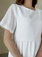 Платье А-силуэта белое | 6301098 | фото 6