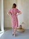 Платье А-силуэта розовое в принт | 6301104 | фото 4
