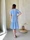 Сукня А-силуету блакитна в принт | 6301109 | фото 4