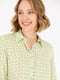Рубашка салатовая с принтом | 6302125 | фото 3