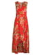 Платье А-силуэта красное в принт | 6302619 | фото 5