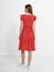 Сукня А-силуету червона з принтом | 6305532 | фото 4