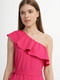 Сукня А-силуету яскраво-рожева з відкритим плечем | 6305534 | фото 3