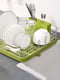 Сушка для посуды с органайзером зеленая | 6305647 | фото 5