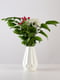 Ваза для квітів декоративна біла (20 см) | 6305919 | фото 2