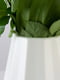 Ваза для квітів декоративна біла (20 см) | 6305919 | фото 4