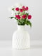 Ваза для квітів декоративна біла (15 см) | 6305920