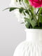 Ваза для квітів декоративна біла (15 см) | 6305920 | фото 2