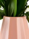 Ваза для квітів декоративна рожева (20 см) | 6305921 | фото 3