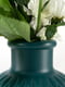 Ваза для квітів декоративна синьо-зелена (15 см) | 6305927 | фото 7
