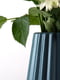 Ваза для квітів декоративна синя (22 см) | 6305928 | фото 3