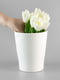 Горщик-кашпо для квітів білий | 6306093 | фото 4