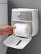Держатель для туалетной бумаги клейкий бело-серый | 6305584 | фото 8