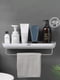 Набор для ванны: полочка с полотенцедержателем и держатель для зубных щеток со стаканами | 6305816 | фото 2