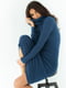 Платье-свитер синее | 6306324 | фото 4