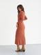 Сукня-футляр теракотового кольору кольору | 6306569 | фото 2