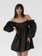 Сукня А-силуету чорна | 6306758 | фото 3