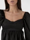 Платье А-силуэта черное | 6306758 | фото 4