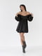Платье А-силуэта черное | 6306758 | фото 6