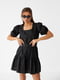 Платье А-силуэта черное | 6306891 | фото 3