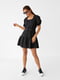 Платье А-силуэта черное | 6306891 | фото 5
