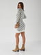 Платье-свитер белое с объемной вязкой сердечки | 6307028 | фото 2