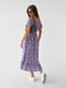 Платье А-силуэта фиолетовое в цветочный принт | 6307038 | фото 2