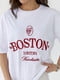Футболка молочна з написом Boston | 6307180 | фото 4