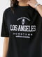 Футболка чорна з написом Los Angeles | 6307181 | фото 4