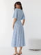 Сукня А-силуету блакитна в принт | 6307240 | фото 6