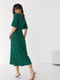 Платье А-силуэта зеленое в горох | 6307242 | фото 2
