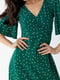 Платье А-силуэта зеленое в горох | 6307242 | фото 5
