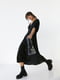 Платье А-силуэта черное в горох | 6307244 | фото 4