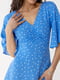 Сукня А-силуету синя в горох | 6307245 | фото 4