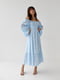 Сукня А-силуету блакитна в ромби | 6307428 | фото 6