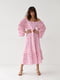 Платье А-силуэта розовое в ромбы | 6307430 | фото 5