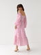 Сукня А-силуету рожева в ромби | 6307430 | фото 7