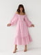 Платье А-силуэта розовое в ромбы | 6307430 | фото 8