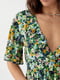 Сукня А-силуету зелена в квітковий принт | 6307560 | фото 4