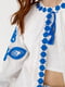 Блуза с орнаментом молочная | 6307583 | фото 4