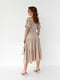 Сукня А-силуету кавового кольору з принтом | 6307585 | фото 6