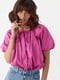 Блуза оверсайз кольору фуксія | 6307666 | фото 5