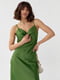 Платье в бельевом стиле зеленое | 6307674 | фото 3