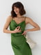 Сукня у білизняному стилі зелена | 6307674 | фото 6