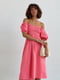 Платье-А силуэта розовое | 6307754 | фото 3