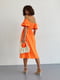 Платье-А силуэта оранжевое | 6307755 | фото 2