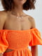 Платье-А силуэта оранжевое | 6307755 | фото 4